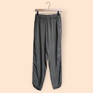 Harper Casual Relaxed Green Lyocell Pants Straight Leg Pull On Pants Women’s S